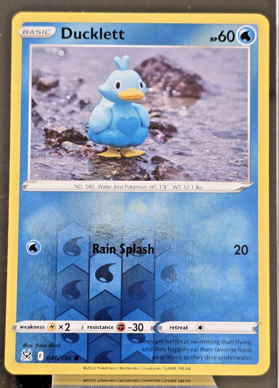 Ducklett 046/196 Common Lost Origin Reverse Holo NM Pokemon TCG