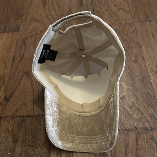 DAVID & YOUNG Women's SAND BEIGE Faux Suede BASEBALL CAP Six Panel HAT One Size - Picture 6 of 10