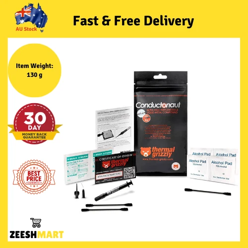 Thermal Grizzly Conductonaut Thermal Grease - 1 Gram Set + 3 Applicator CPU GPU