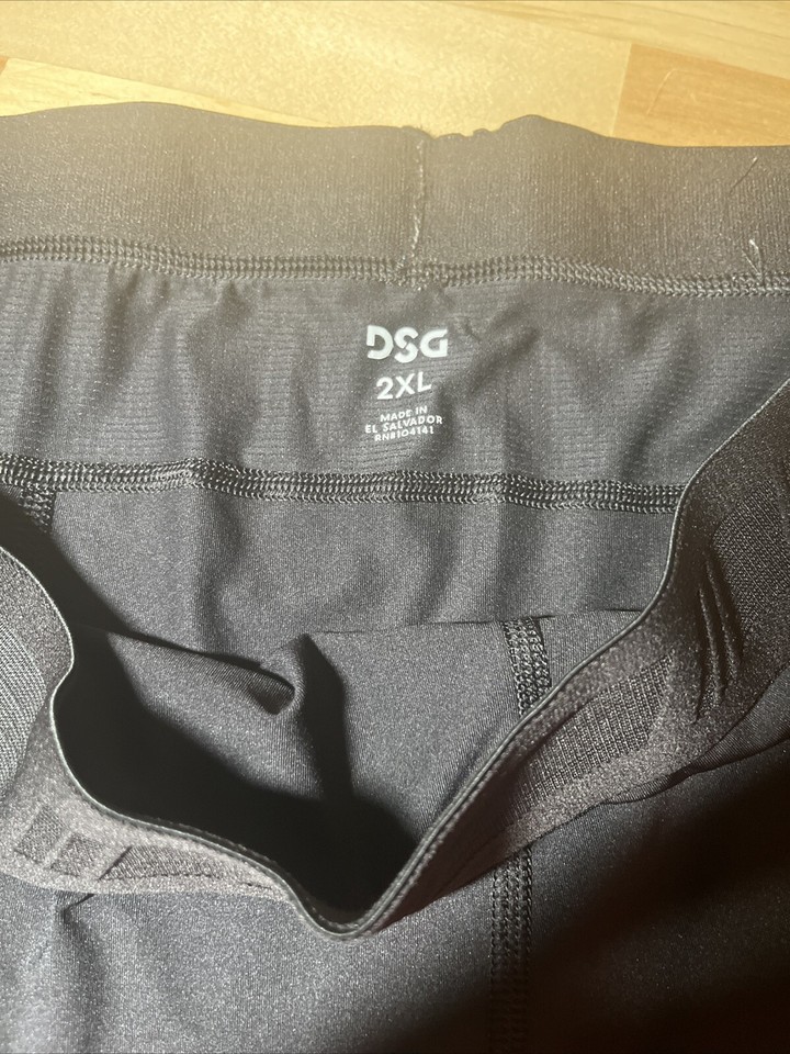 DSG Cold Weather Compression Pants Mens 2XL XXL Black Leggings Active