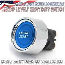 Universal 12v Car Blue Illuminated Engine Start Switch Push Button Race Starter Universal 12v Car Blue Illuminated Engine Start Switch Push Button Race Starter