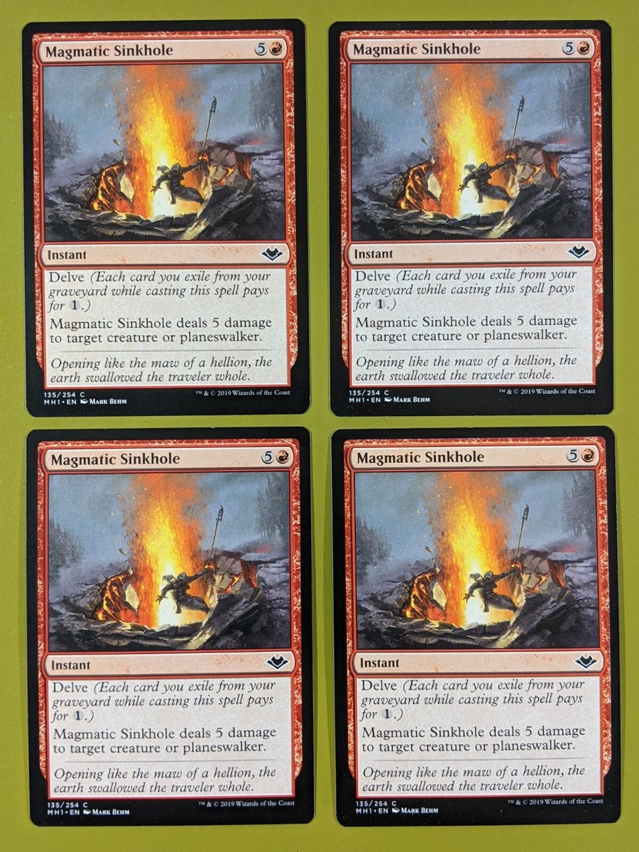 Magmatic Sinkhole x4 Modern Horizons 4x Playset Magic the