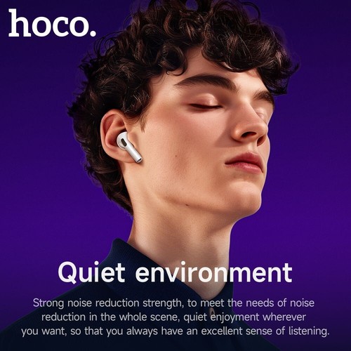 Hoco Bluetooth Wireless Earphones ANC Active Noise Cancelling with Touch Screen - Picture 9 of 11