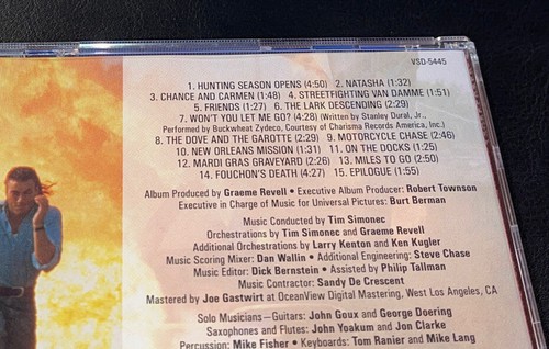 "HARD TARGET" Soundtrack by Graeme Revell CD 1993 **EXCELLENT w/cut mark** sryb - Picture 4 of 9