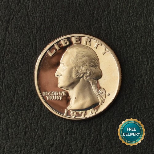 1974 S San Francisco Quarter Dollar 25c USA PROOF Polierte Platte PP Washington