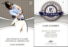 CARL SCHMIDT 2022 LEAF PERFECT GAME 