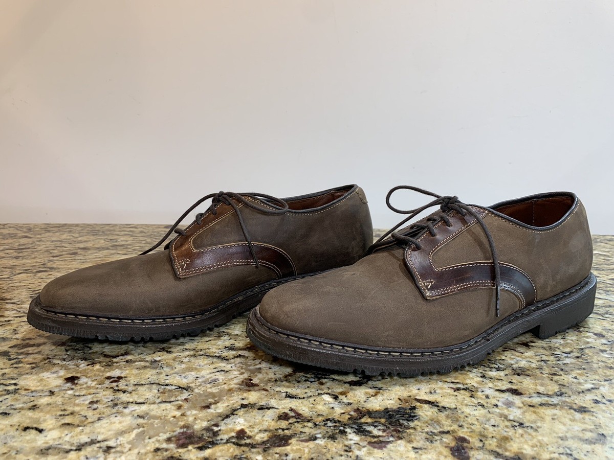 靴 Allen Edmonds Berkshire Allen Edmonds BERKSHIRE Brown Nubuck Leather Oxfords Shoes Sz 7.5