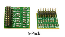 TCS 1653 European Hardwire Plug MALE  5 PACK  NEW  Solder Pads