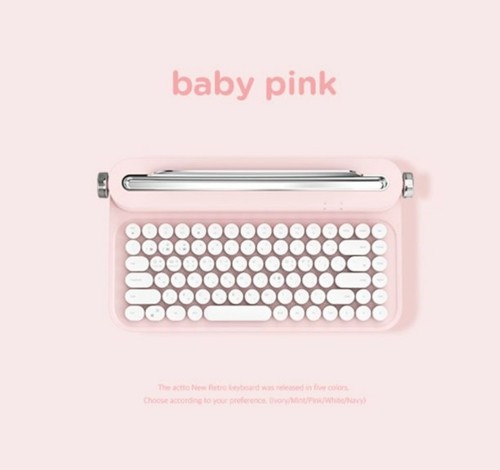 ACTTO B305 Multi-Pairing Wireless Bluetooth Retro Keyboard English/Korean⭐FEDEX⭐ - Picture 8 of 19