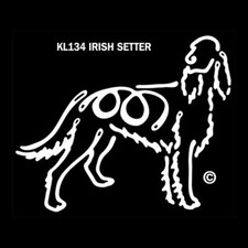 Irish Setter K Line Dog Breed Window Tattoo Decal