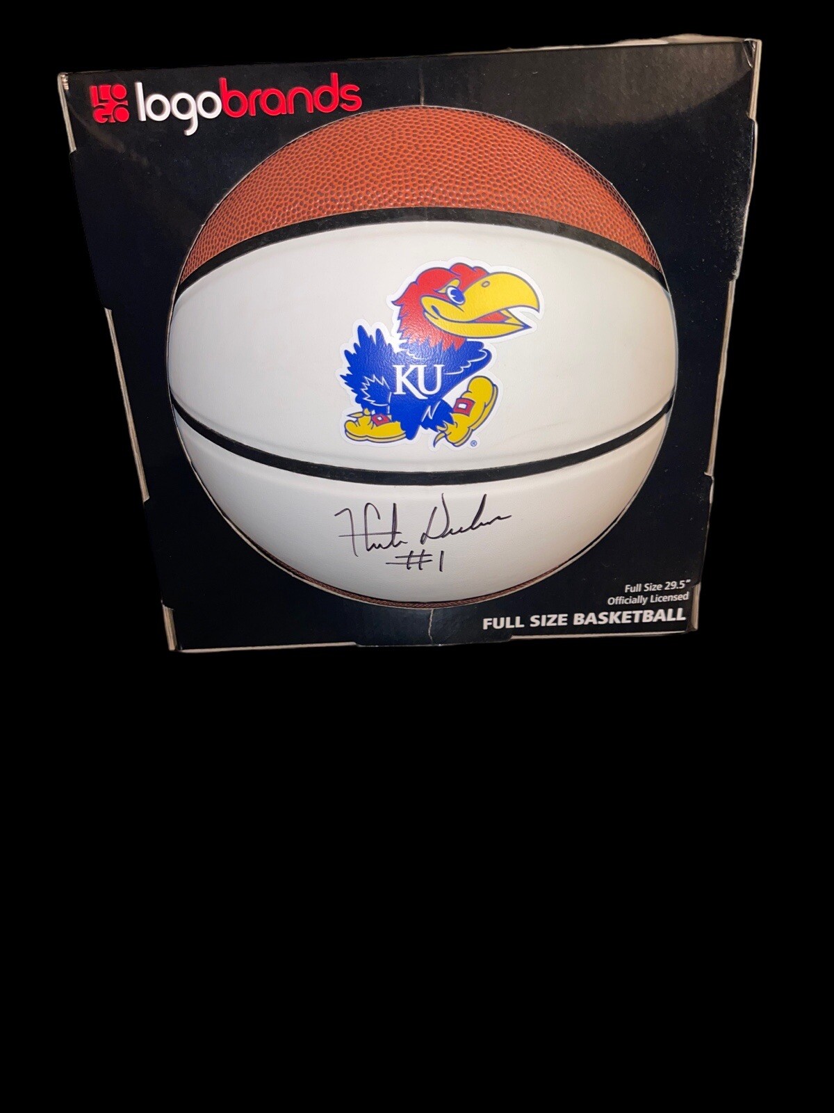 Hunter Dickinson Autographed Signed Kansas Jayhawks LOGO NCAA BASKETBALL KU POY JSA 