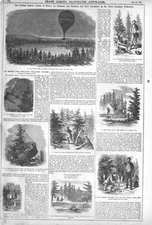 Perilous Balloon Voyage of Messrs. La Mountain and Haddock in Canada  -  1859