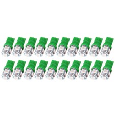 20x T10 W5w 194 168 Wedge Led Bulb License Plate Instrument Cluster Lights Green