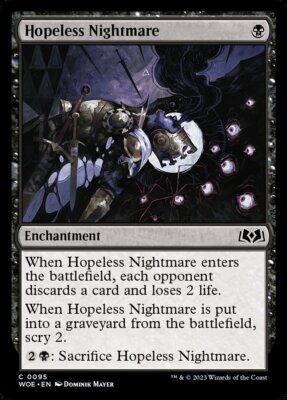 MTG Magic the Gathering Hopeless Nightmare (95/475) Wilds of Eldraine LP