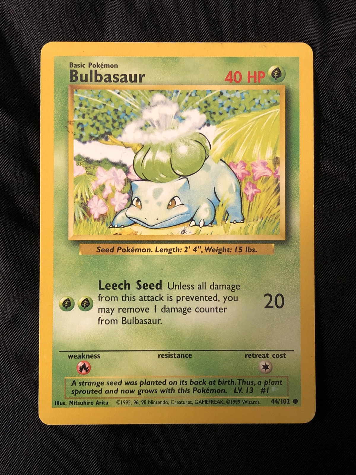 Bulbasaur - Pokemon Card 1995 - 44/102
