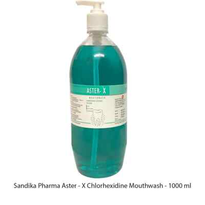 Sandika Pharma Aster - X Chlorhexidine Mouthwash - 1000 ml (Pack of 1)
