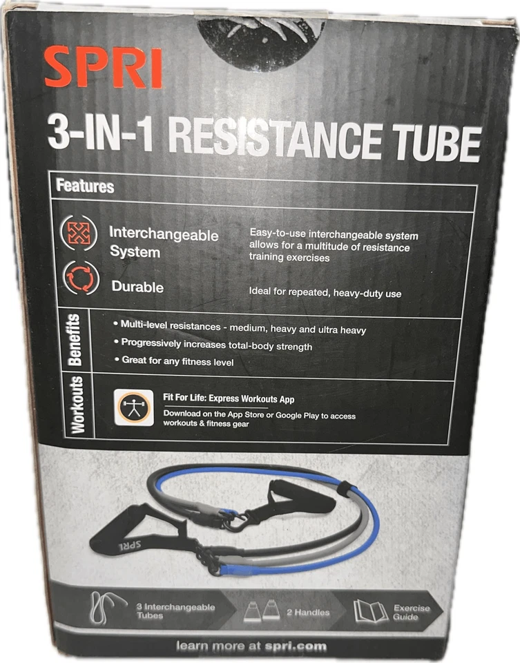 SPRI 3-in-1 Resistance Bands Multi level Workout (Medium, Heavy, Ultra Heavy) - Image 3 of 4