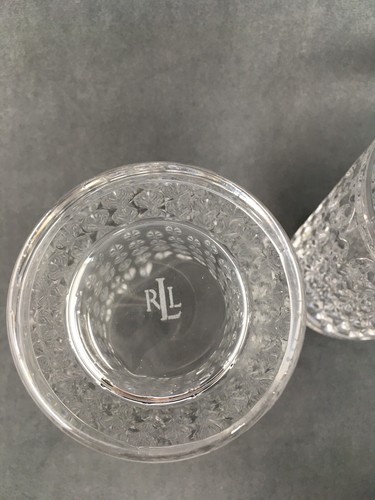 Ralph Lauren Crystal ASTON Highball Tumbler Drinking Glasses - Set of 2 - 6.25" - Picture 3 of 4