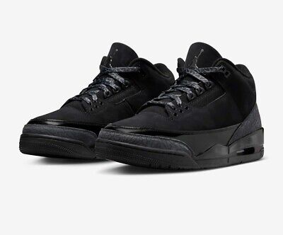 Nike Air Jordan 3 Retro 'Black Cat' (2025) 136064-002 Men's Nike Air Jordan 3 Retro 'Black Cat' (2025) 136064-002 Men's