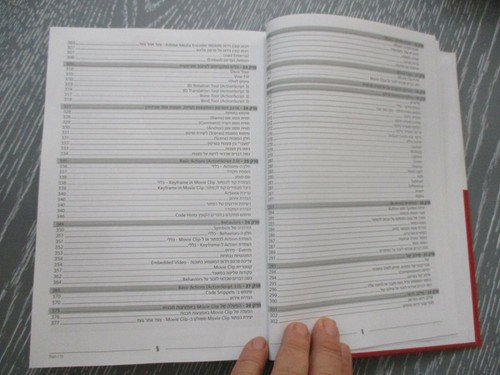 Flash CS5, official guide book, h/c, 494 pp, 1st Hebrew edit.,Israel, 2011 - Picture 7 of 11