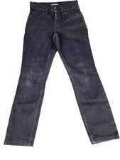 Calvin Klein Jeans Womens 29 Dark Wash Repreve High Rise Skinny Button Fly Black