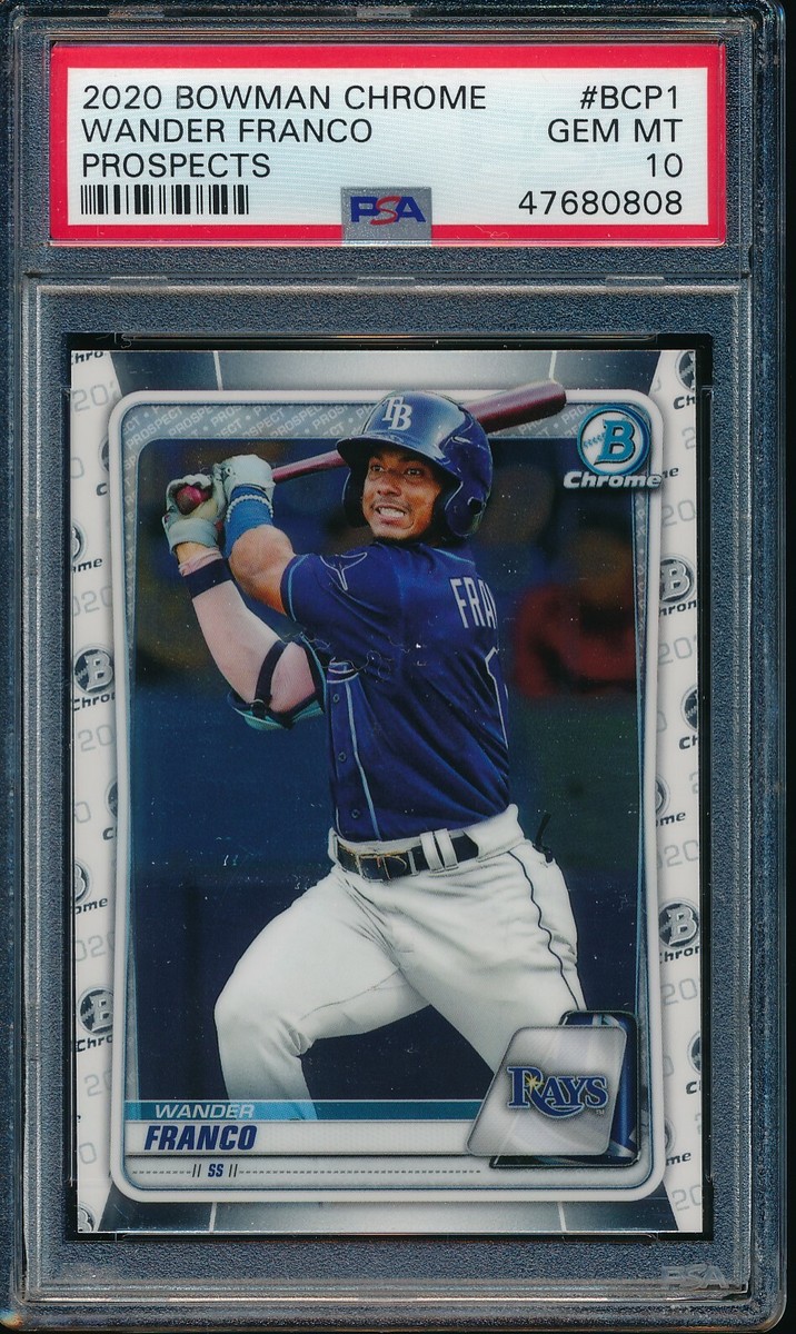 【NPB入り？！】2020 Wander Franco 9枚限定 Auto PSA 10 WANDER FRANCO 2020 Bowman Chrome Tampa Bay Rays