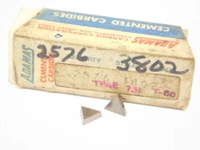 NEW SURPLUS 5PCS. ADAMAS  TPGE  731  GRADE: T80  CERMET INSERTS