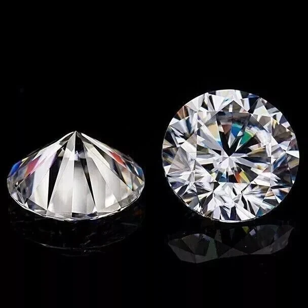 2 Pcs Lab-Grown 3.00 Ct CVD Diamond 9.50 mm Round D, IF Clarity, Certified Loose - Image 3 of 4