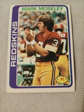 1978 MARK MOSELEY TOPPS NFL CARD #396 WASHINGTON OILERS STEPHEN F AUSTIN
