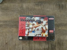 Sealed new cal ripken jr baseball snes super nintendo not nes or snes mindscape 