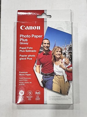 Canon Photo Paper Plus Glossy 50 Sheets Premium Photo Paper New