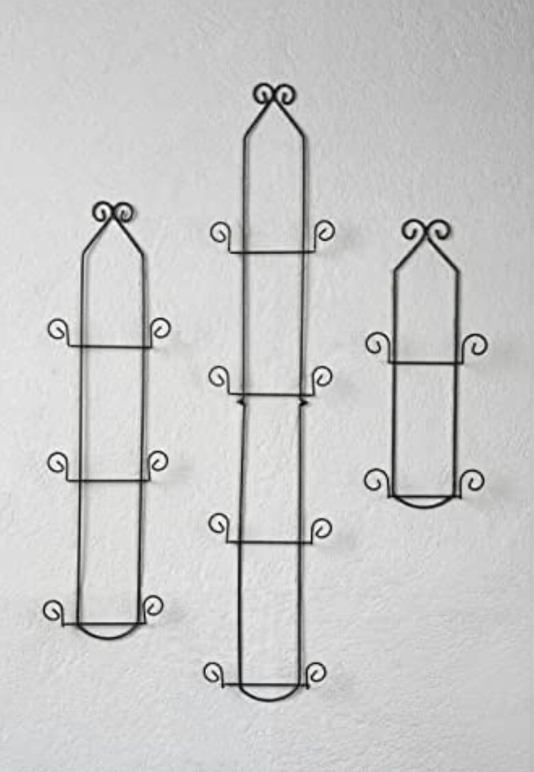 Tripar+Economy+3+Tier+Black+Vertical+Plate+Rack+Holder for sale online