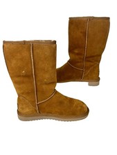 Koolaburra by UGG Women's Pull On Chestnut Suede/Sheepskin Size 7