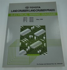 TOYOTA EWD269F Electrical Wiring Diagram LandCruiser J9 90 KZJ LJ RZJ VZJ 1996..