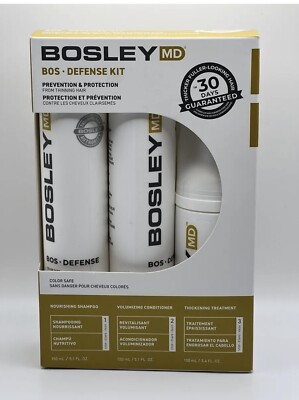 Bosley MD BosDefense Color Safe Starter Pack w/Free Nail File