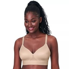 Bali One Smooth U Bounce Control Wireless Convertable Bra DF3458 Almond 40D NWT