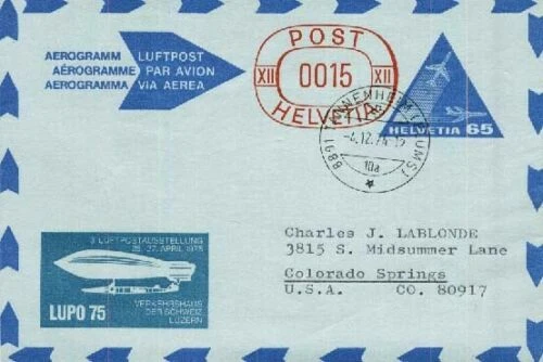 Schweizer Briefmarken als Ganzsache