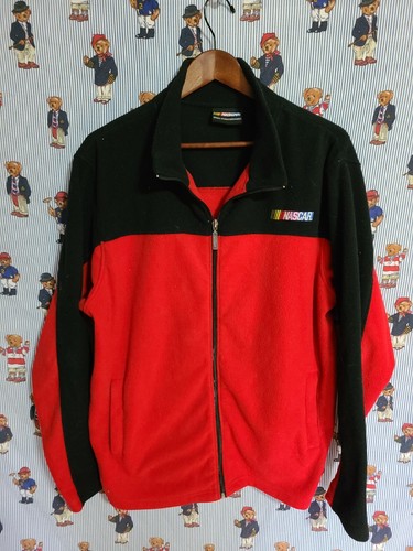 Vintage Nascar Mens Fleece Jacket L 