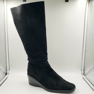 square toe wedge boots