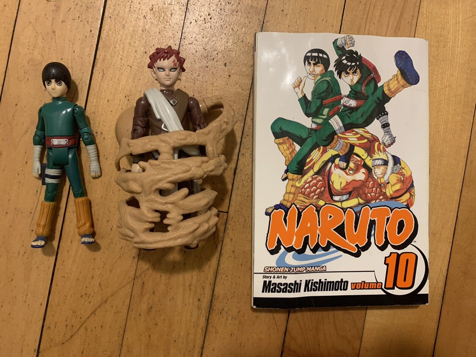 Naruto Mattel Gaara And Rock Lee Action Figure & Manga Vol 10 Bundle | eBay