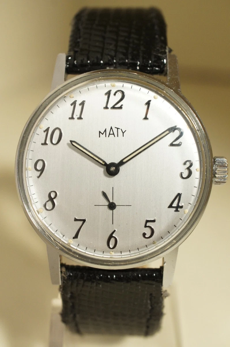 MONTRE MATY m canique EN ACIER Tr s bon tat fonctionne
