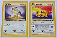 Meowth & Persian Jungle | 56/64 42/64 | Pokémon Card Pair [S349]