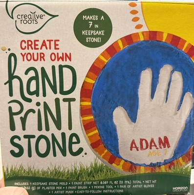Brand New Creative Roots Create Your Own Hand Print Stone