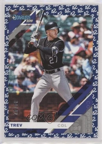 2019 Panini Donruss 42 Tribute /42 Trevor Story (Full Name on Front) #185