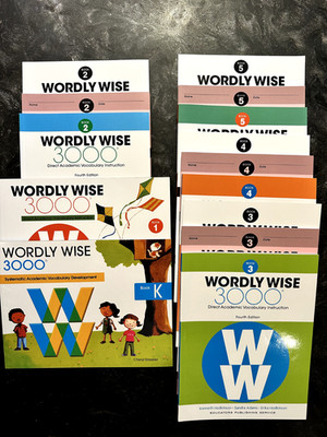 14 Books Wordly Wise 3000 Grades K-5: Student Book, Test Booklet, Answer Key