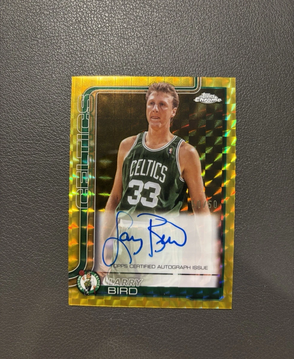 Topps Larry Bird Boston Celtics Basketball Autographed Sports