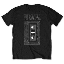 Men's Nirvana As You Are Tape Slim Fit T-shirt X-Large Black