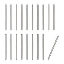 20pcs 1x20mm Dowel Pins Round Head Flat Chamfered End Dowel Pin