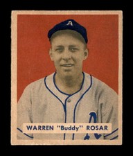 1949 Bowman #138 Buddy Rosar   VG/VGEX X3606631