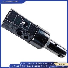 Heavy Duty 2" Female Hex to 2" Male Round Auger Adapter for Skid Steer